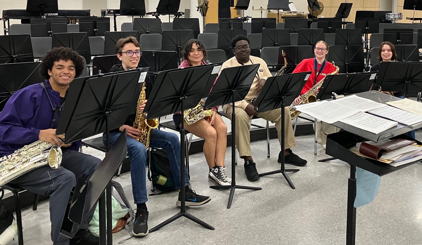 Jazz Ensemble Students at Oak Creek